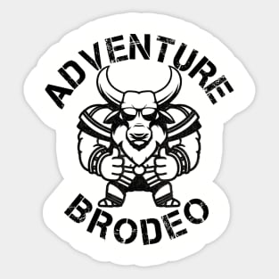 Adventure Brodeo! Sticker